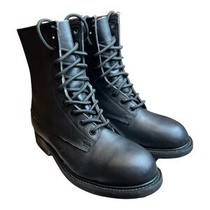 Wolverine Women Black Leather Wolverine Boots Size 5 W